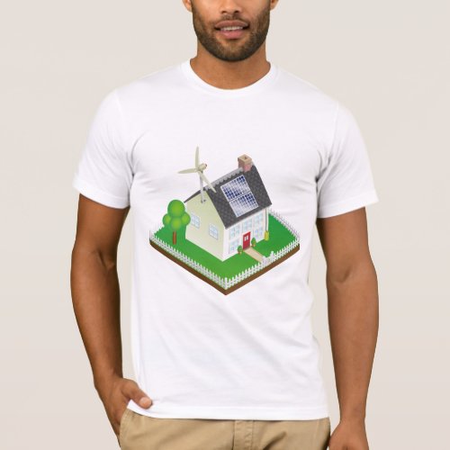 Renewable Energy House Mens T_Shirt