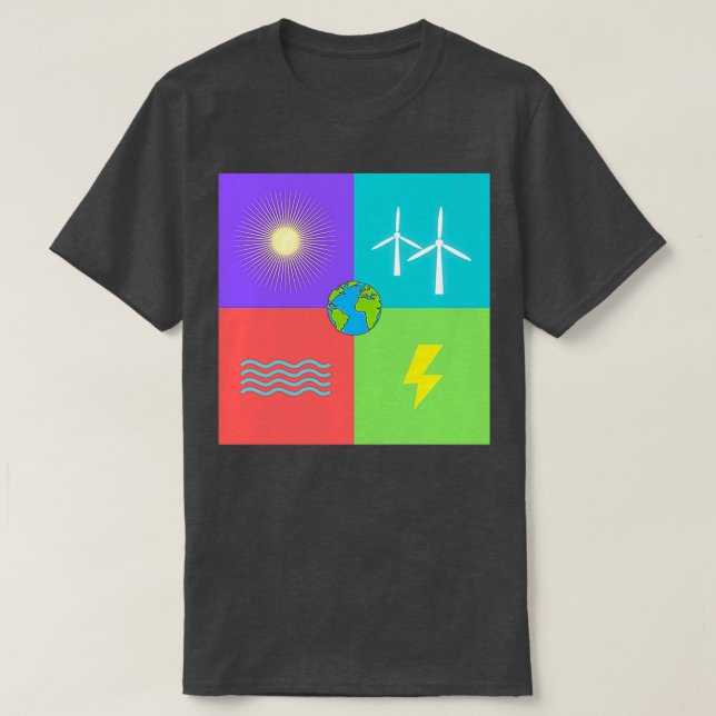 Renewable Energy our Earth T-Shirt (Design Front)