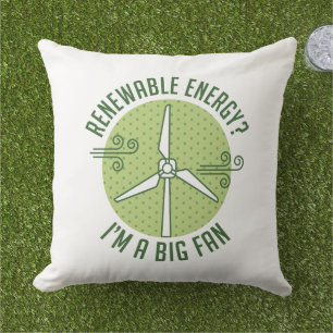 Renewable Energy Outdoor Pillow