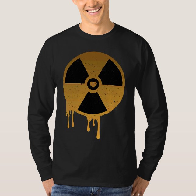 Renewable Energy Radioactive Sign Proud Nuclear En T-Shirt (Front)