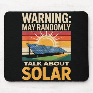 Renewable Energy Randomly Talk Solar Panel Solar Mouse Pad