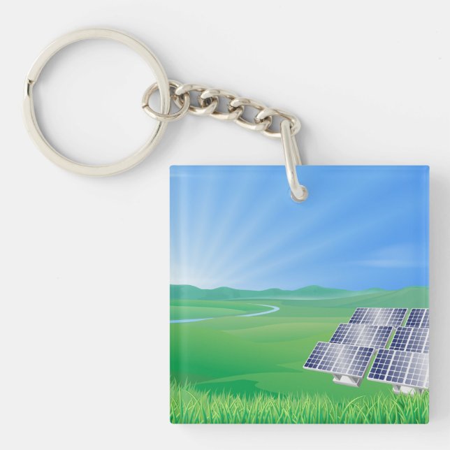 Renewable Energy Solar Keychain (Front)