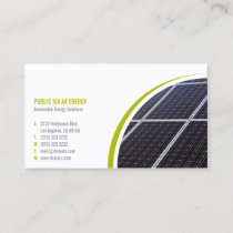 Renewable Energy Solutions Solar Business Card