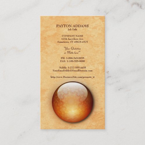 Renewal Jewel Vertical Business Card