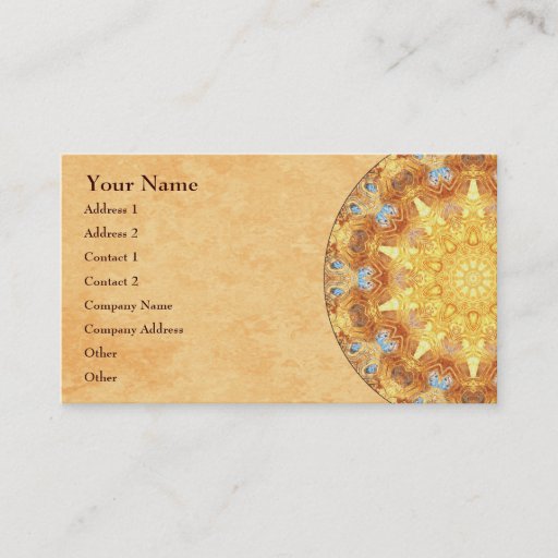 Customizable Renewal Mandala Business Card