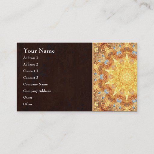 Customizable Renewal Mandala Business Card