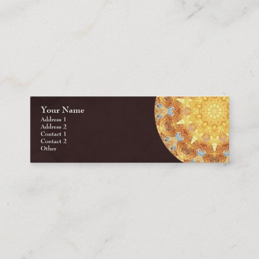 Customizable Renewal Mandala Profile Business Card