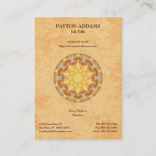 Renewal Mandala - Vertical Business Card