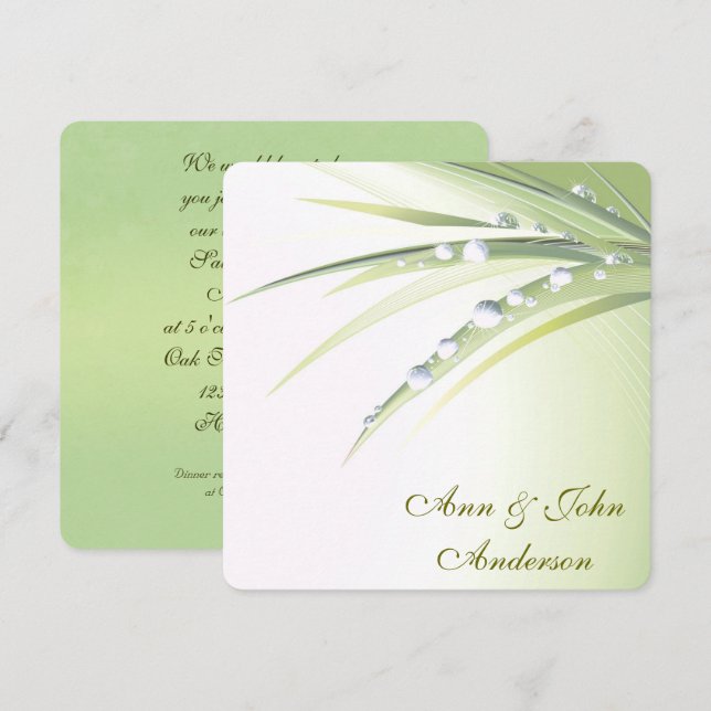 Renewal Of Wedding Vows Invitation (Front/Back)