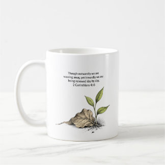 Renewed Day by Day 2 Cor 4:16 Mug