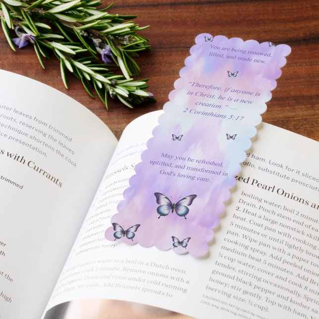 Renewed in Christ Butterfly Bookmark (Book)