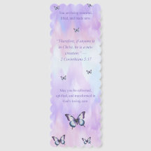 Renewed in Christ Butterfly Bookmark