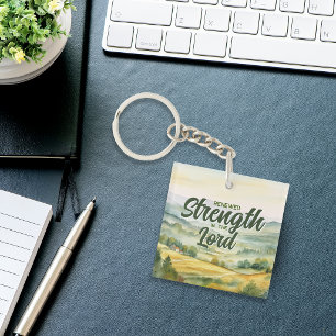 Renewed Strength in the Lord Christian Keychain