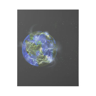 Renewing blue and green planet earth gallery wrap