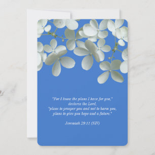 Renewing Vows Blue and White Floral Invitations