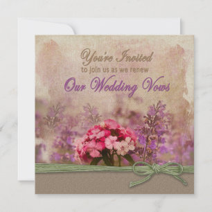 RENEWING WEDDING VOWS INVITATION - GARDEN