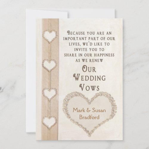 RENEWING WEDDING VOWS INVITATION _ HEARTS TOGETHER