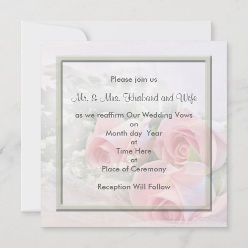 Renewing Wedding Vows Invitations