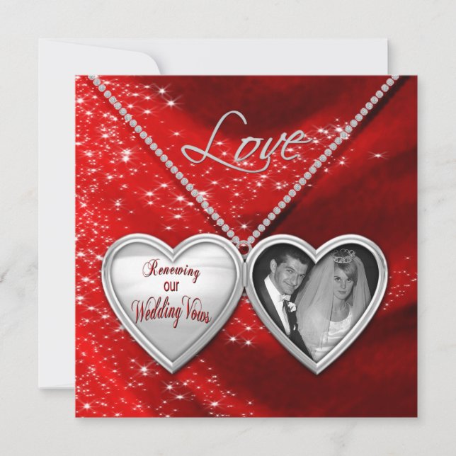 Renewing Wedding Vows - Valentine Invitations (Front)