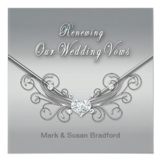 Personalized Wedding Vow Renewal Invitations Custominvitations4u Purple Fl Design Vow Renewal Invitation Suite