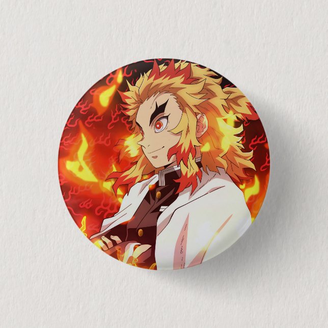 Rengoku Kyojuro Button (Front)