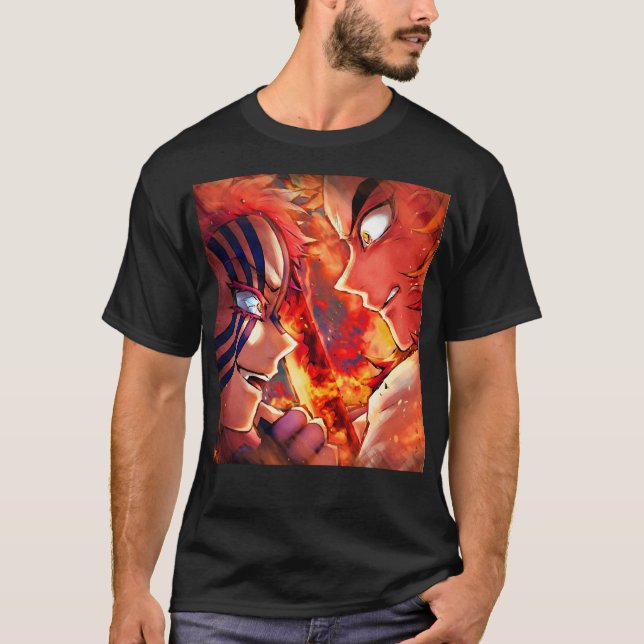 Rengoku vs Akaza T-Shirt (Front)