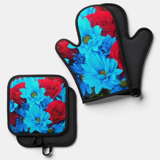 Renilde Oven Mitt & Pot Holder Set (Front/Back)