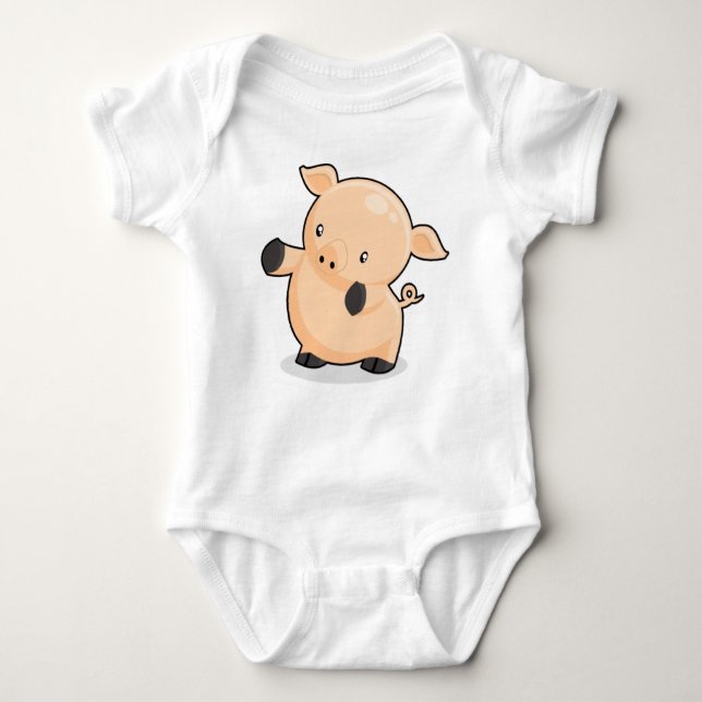 Renkoo Piggy! Baby Bodysuit (Front)