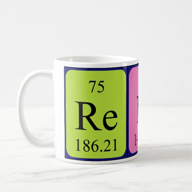 Renne periodic table name mug (Left)