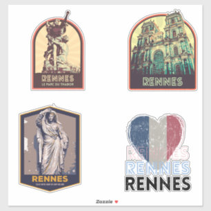 Rennes city France is my proud hometown pack Sticker