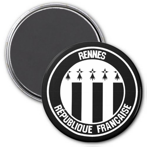 Rennes Round Emblem Magnet