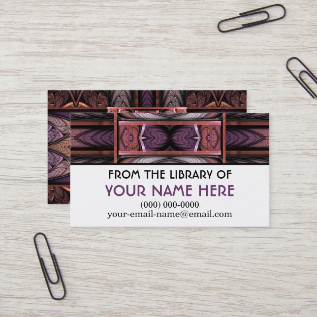 Rennie Mac Media Card (Front/Back In Situ)