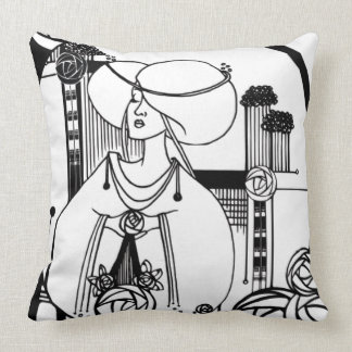 Rennie MacKintosh inspired Throw Pillow
