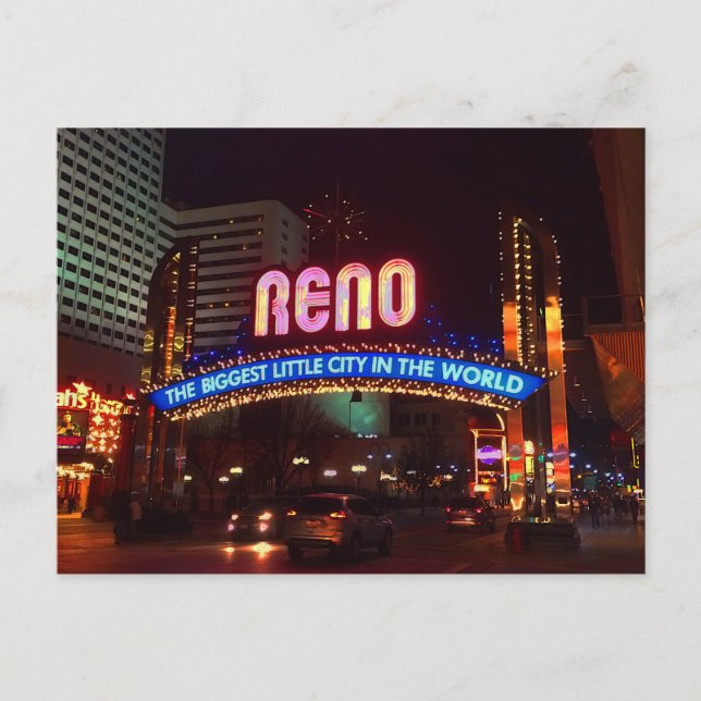 Reno Arch Sign #1 Postcard  (Front)