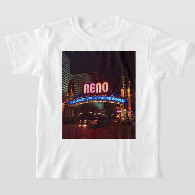 Reno Arch Sign #1 T-Shirt (Laydown)