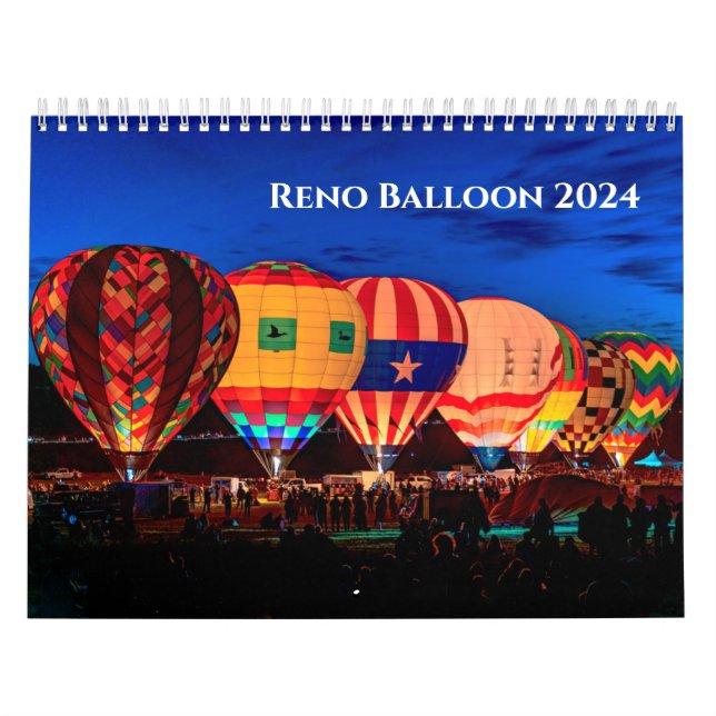 Reno Balloon 2024 Calendar (Cover)