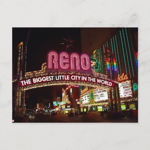Reno Biggest Little City Postcards