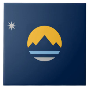 Reno city flag ceramic tile