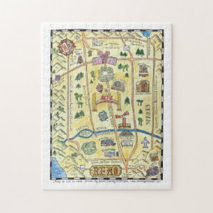 Reno Handdrawn Map Puzzle