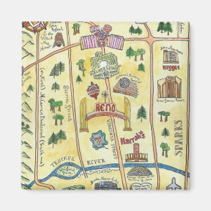 Reno Map Magnet