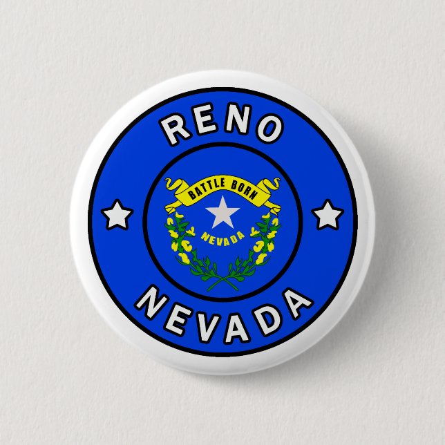 Reno Nevada Button (Front)