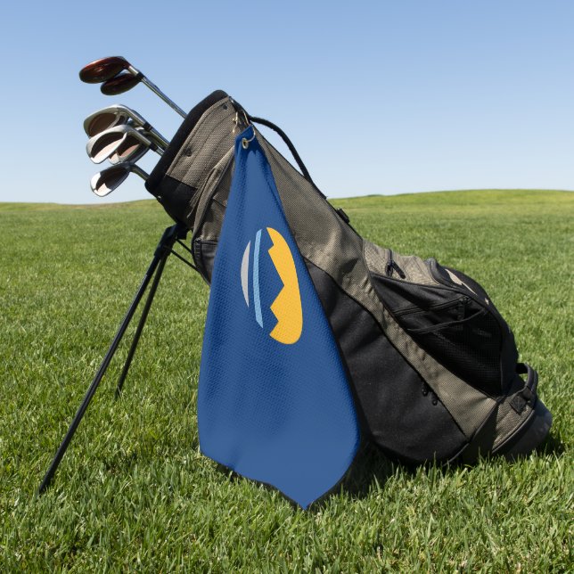Reno (Nevada) city flag Golf Towel (Green)