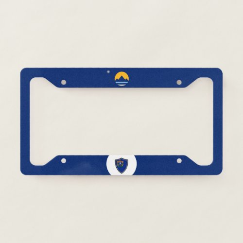 Reno Nevada city flag  License Plate Frame