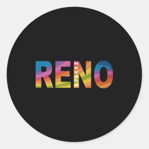 Reno Nevada Classic Round Sticker