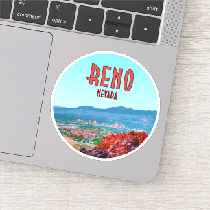 Reno Nevada Downtown Vintage Sticker