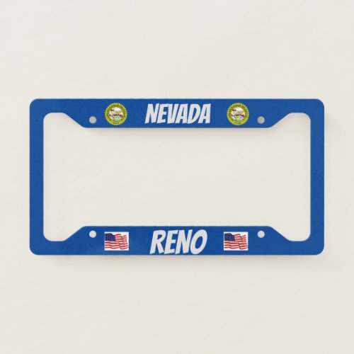 Reno Nevada License Plate Frame