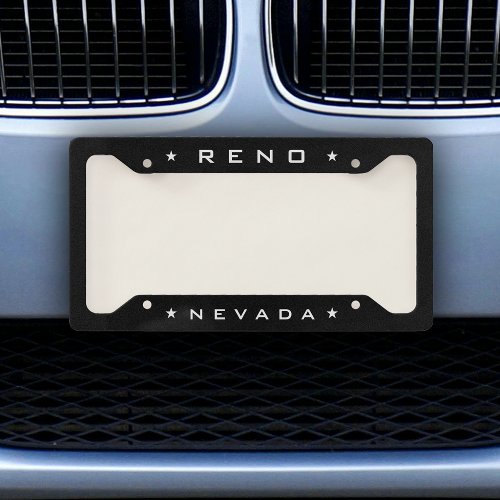 Reno Nevada License Plate Frame