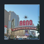 Reno, Nevada Magnet<br><div class="desc">the biggest little city of the world, Reno, Nevada</div>