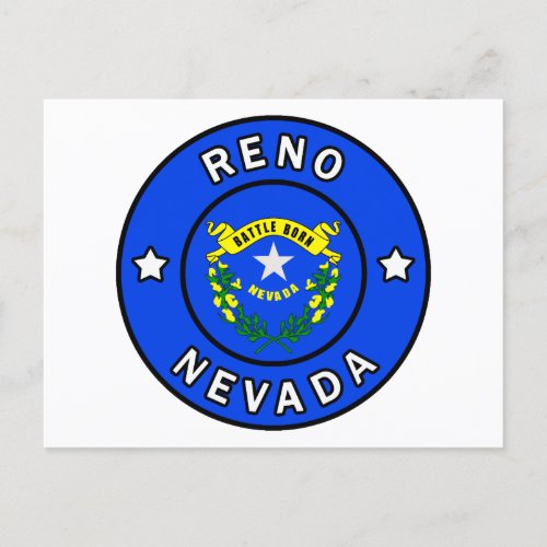 Reno Nevada Postcard