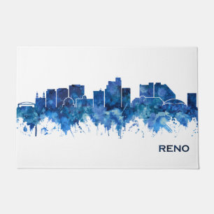 Reno Nevada Skyline Blue Doormat